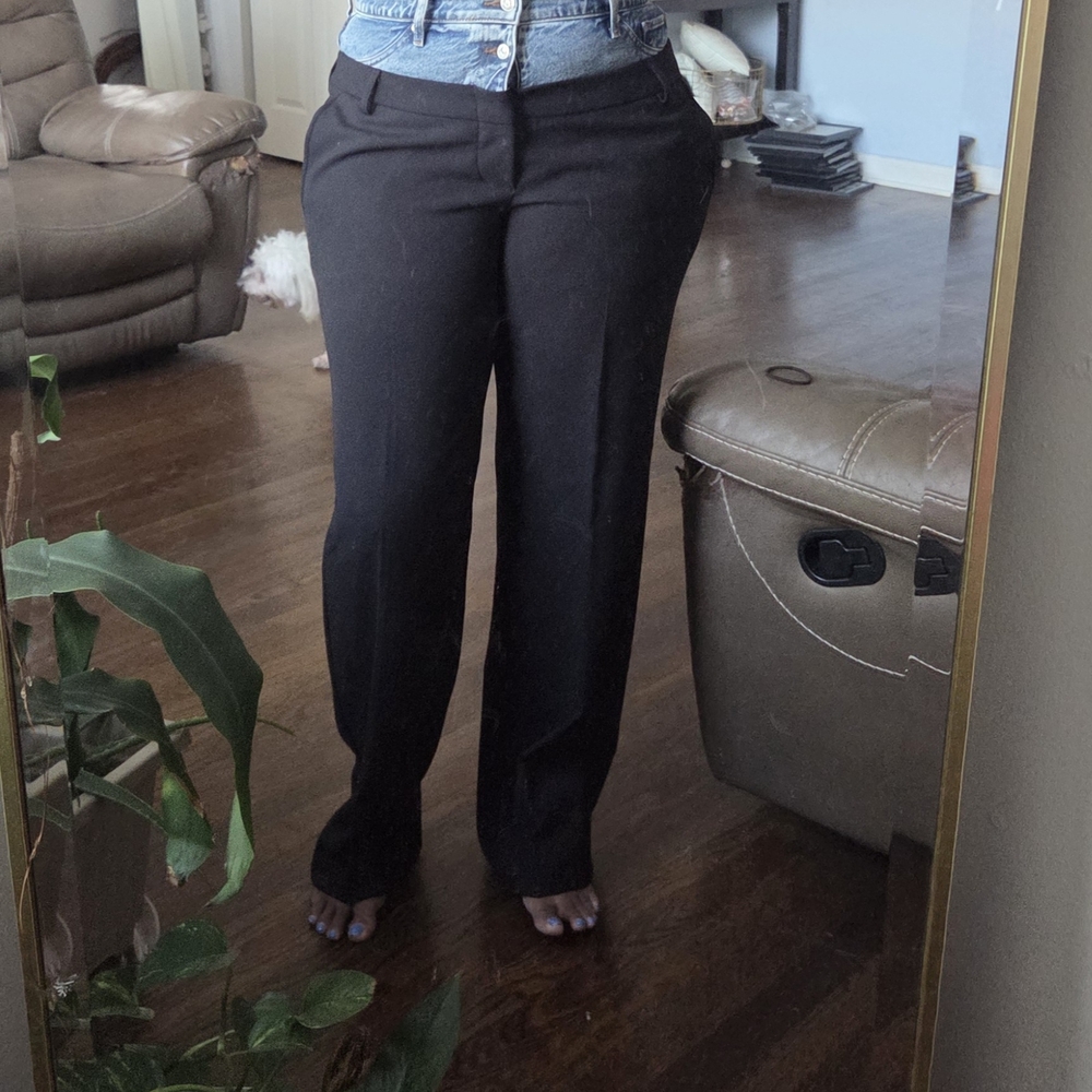 Express Black Straight Leg Pants